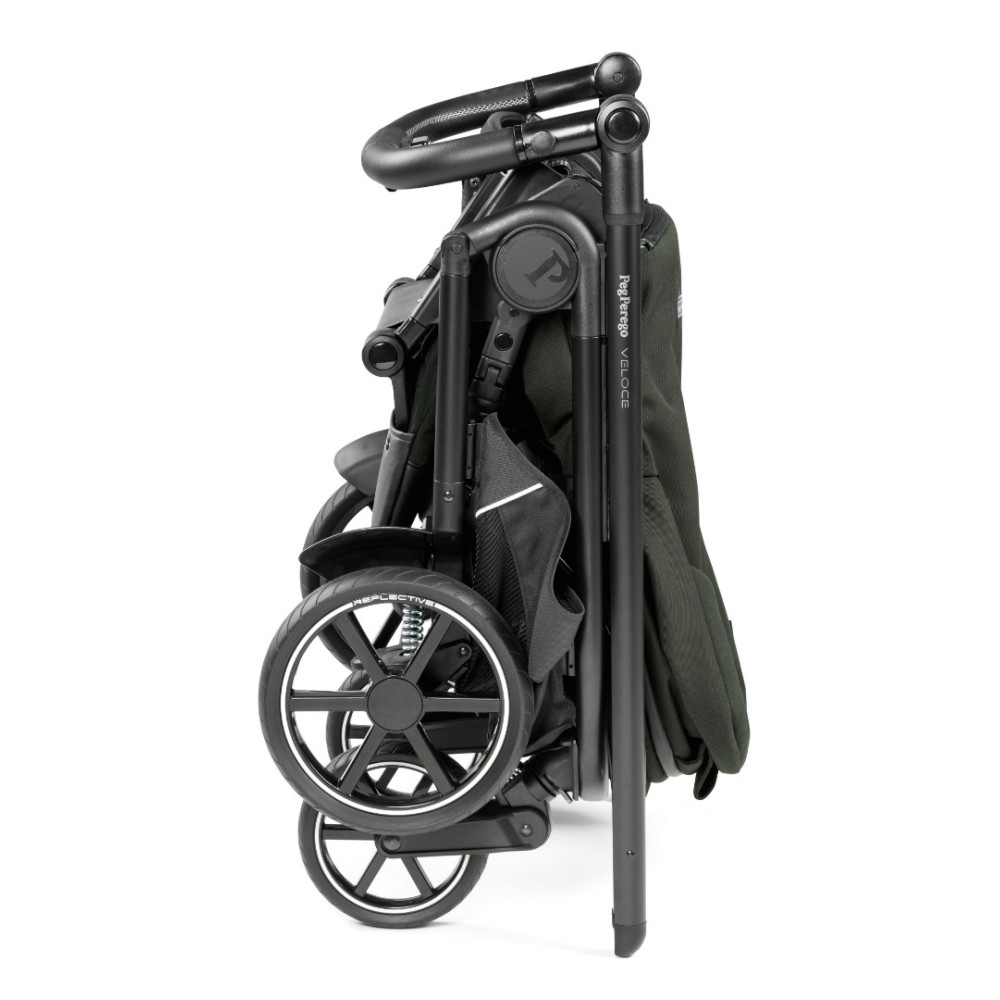 Коляска для новорожденных 3 в 1 Peg Perego Veloce Belvedere SLK Green