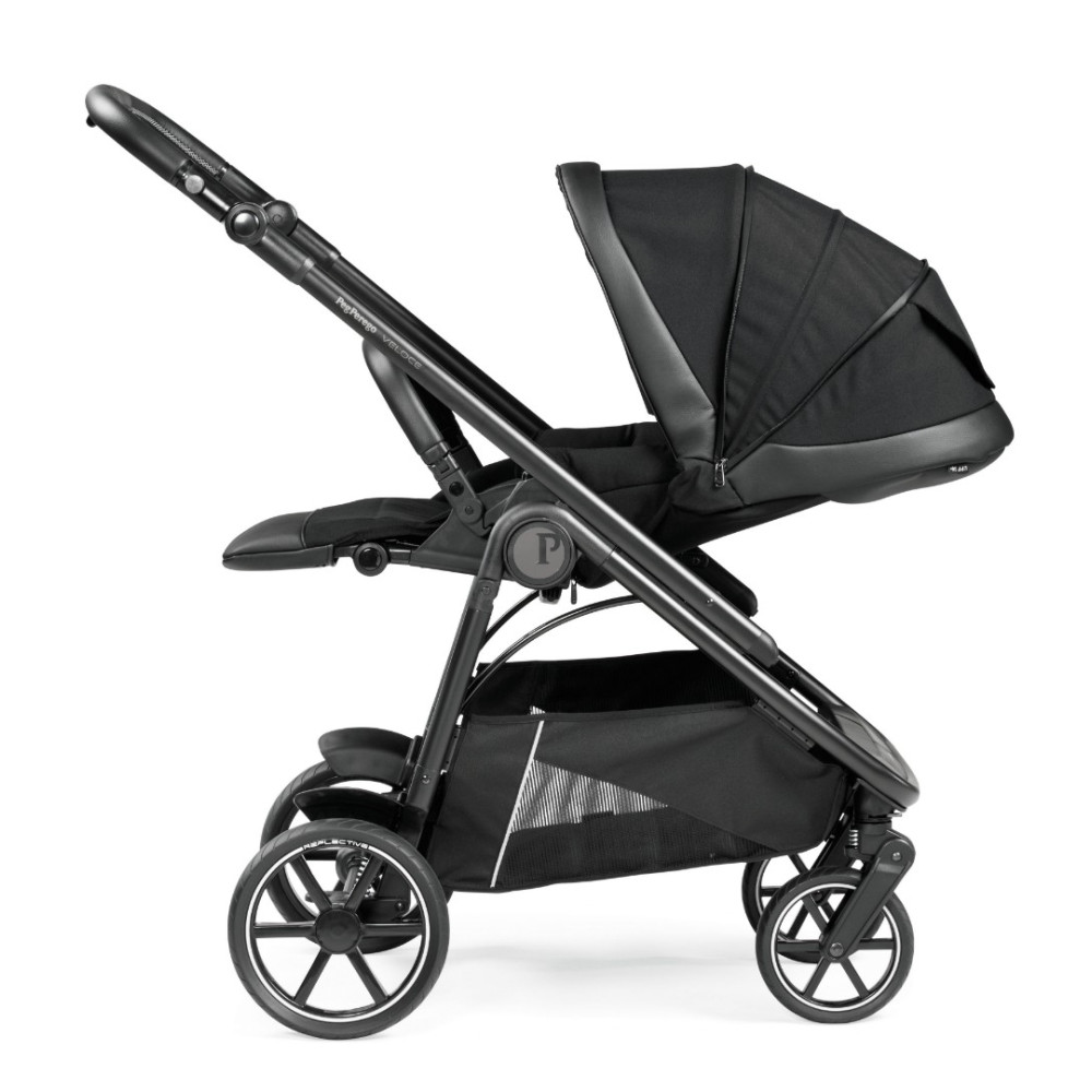 Коляска для новорожденных 3 в 1 Peg Perego Veloce Belvedere SLK Licorice