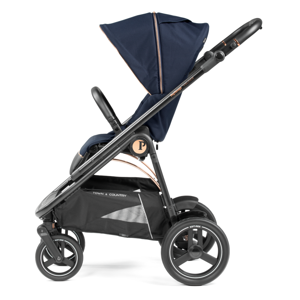 Детская коляска 3 в 1 Peg Perego Veloce TC SLK Blue Shine