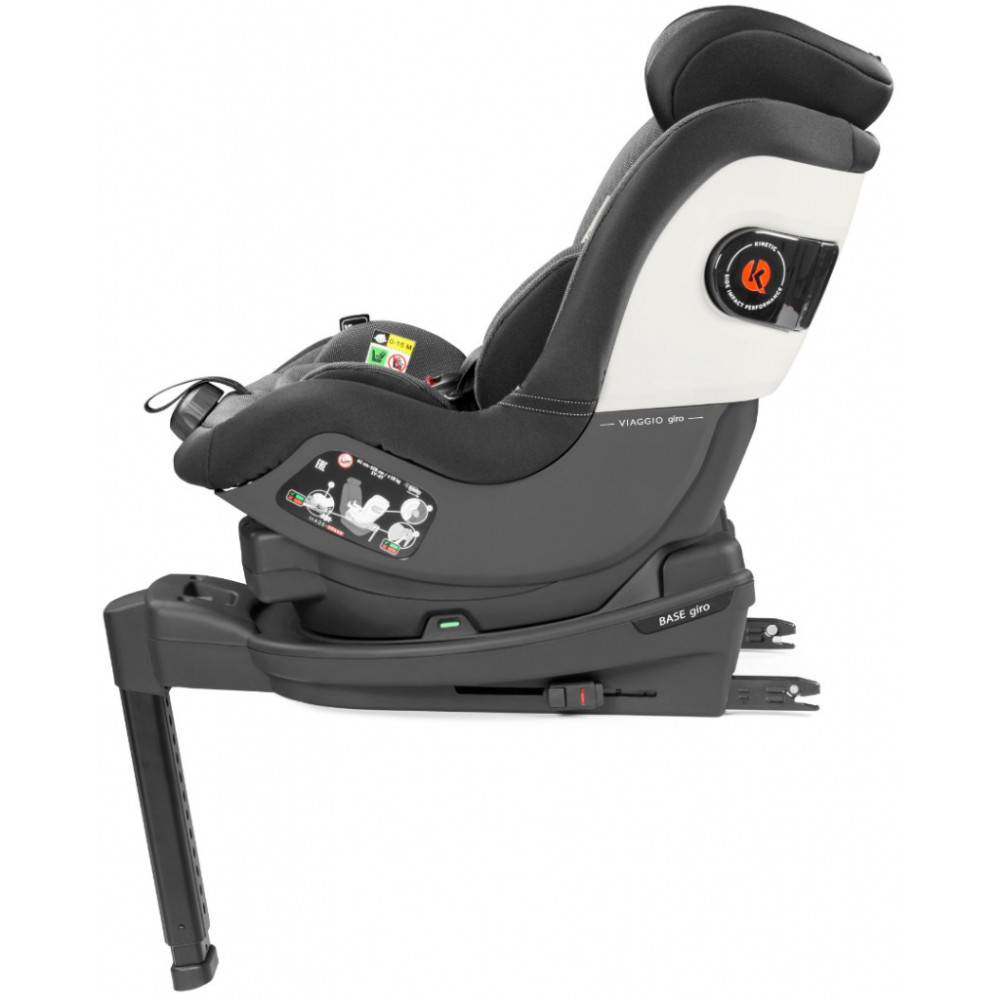 Автокресло детское Peg Perego Viaggio Giro Crystal Black + база 360 isofix