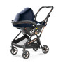 Коляска для новорожденных 3 в 1 Peg Perego Veloce Belvedere Lounge Blue Shine