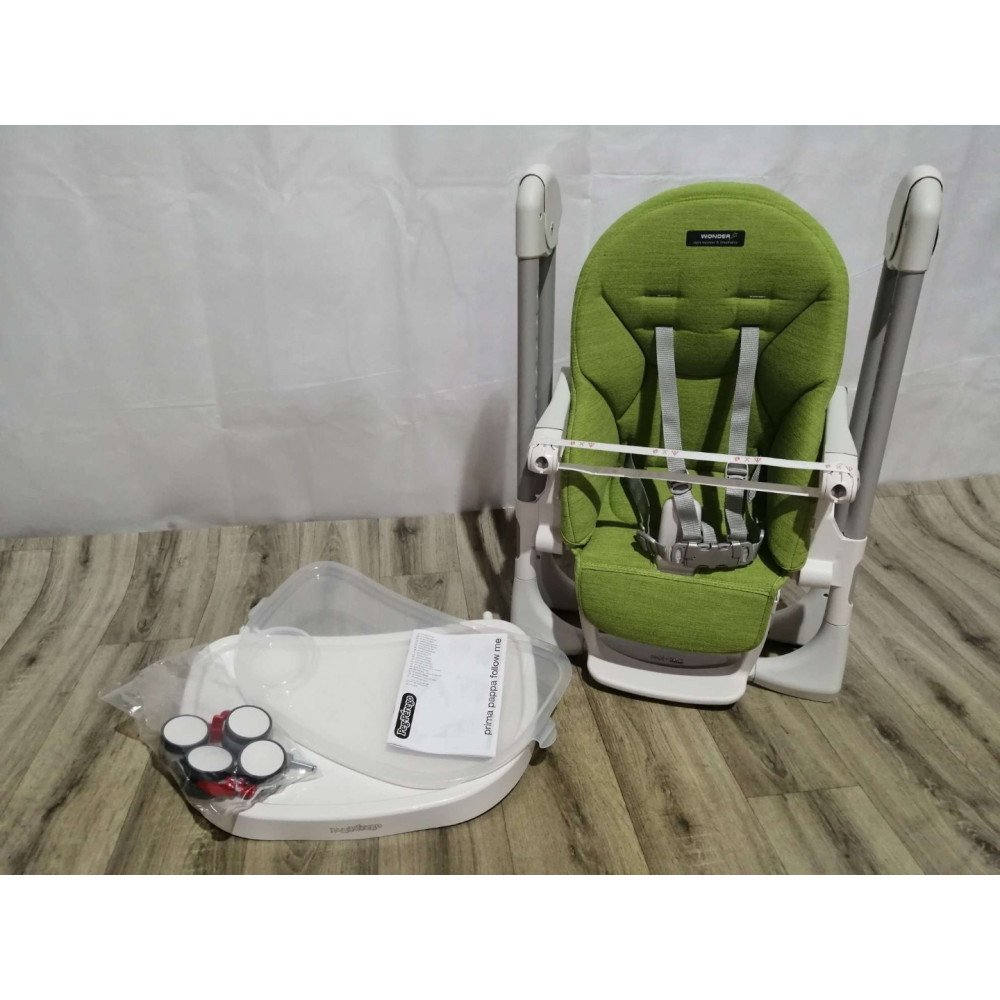 Стульчик для кормления Peg-Perego Prima Pappa Follow Me Wonder Green