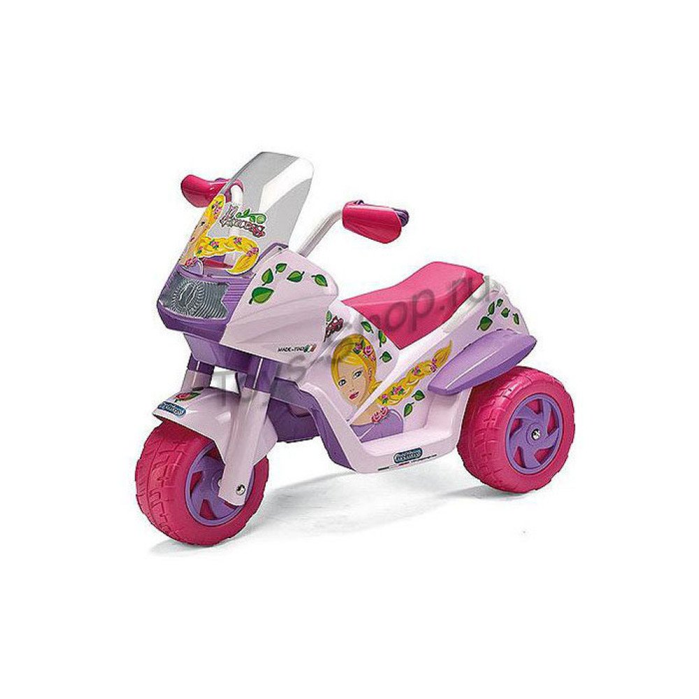 Детский электромотоцикл для девочек Peg-Perego Raider Princess