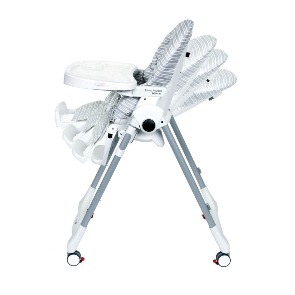 Стульчик для кормления Peg Perego Prima Pappa Follow Me Linear Grey