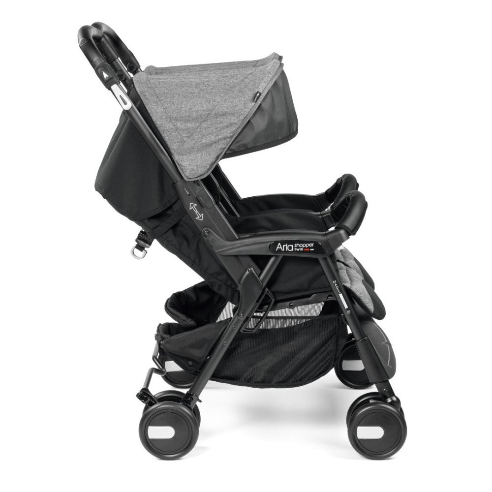 Коляска для двойни Peg-Perego Aria Shopper Twin Cinder