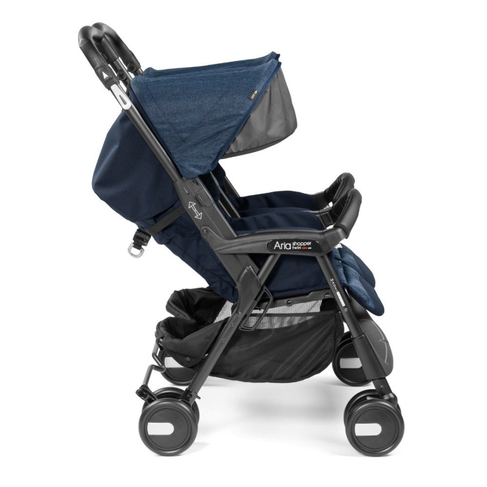 Коляска для двойни Peg-Perego Aria Shopper Twin Indigo