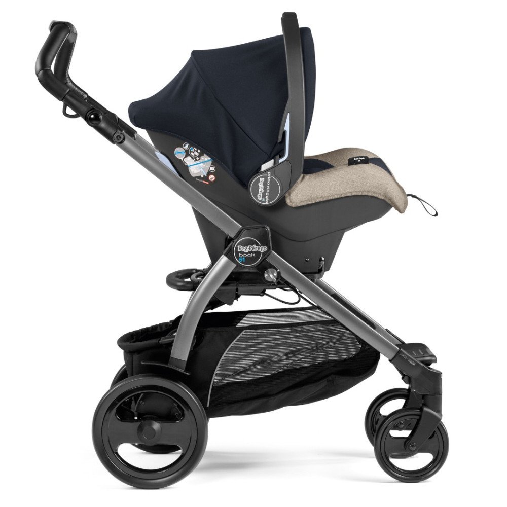 Коляска 2 в 1 Peg-Perego Book 51 SL Travel System Luxe Ecru