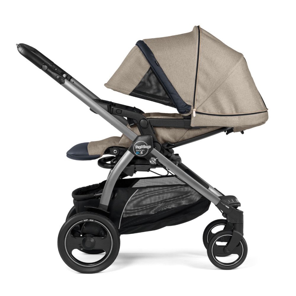 Коляска 2 в 1 Peg-Perego Book 51S i-Size Travel System Luxe Ecru