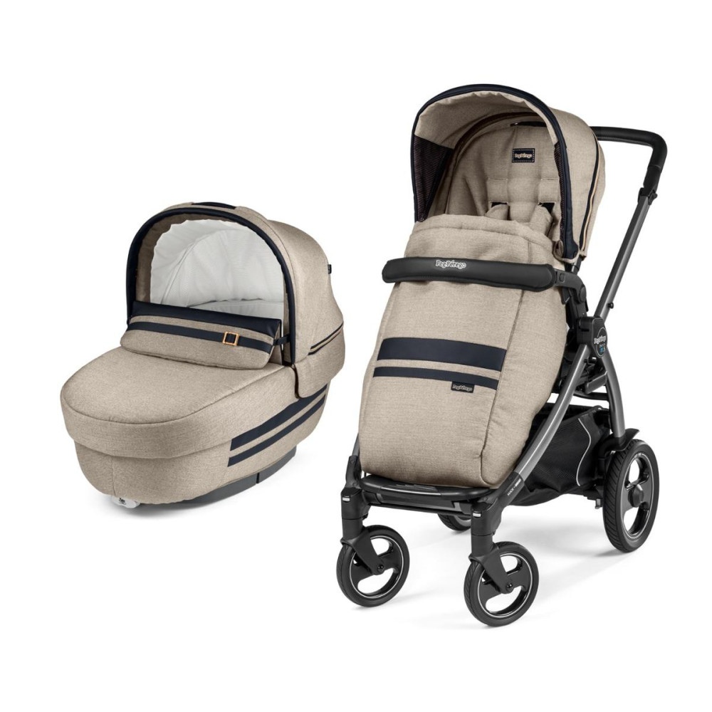 Коляска 2 в 1 Peg-Perego Book 51S Elite Combo Luxe Ecru