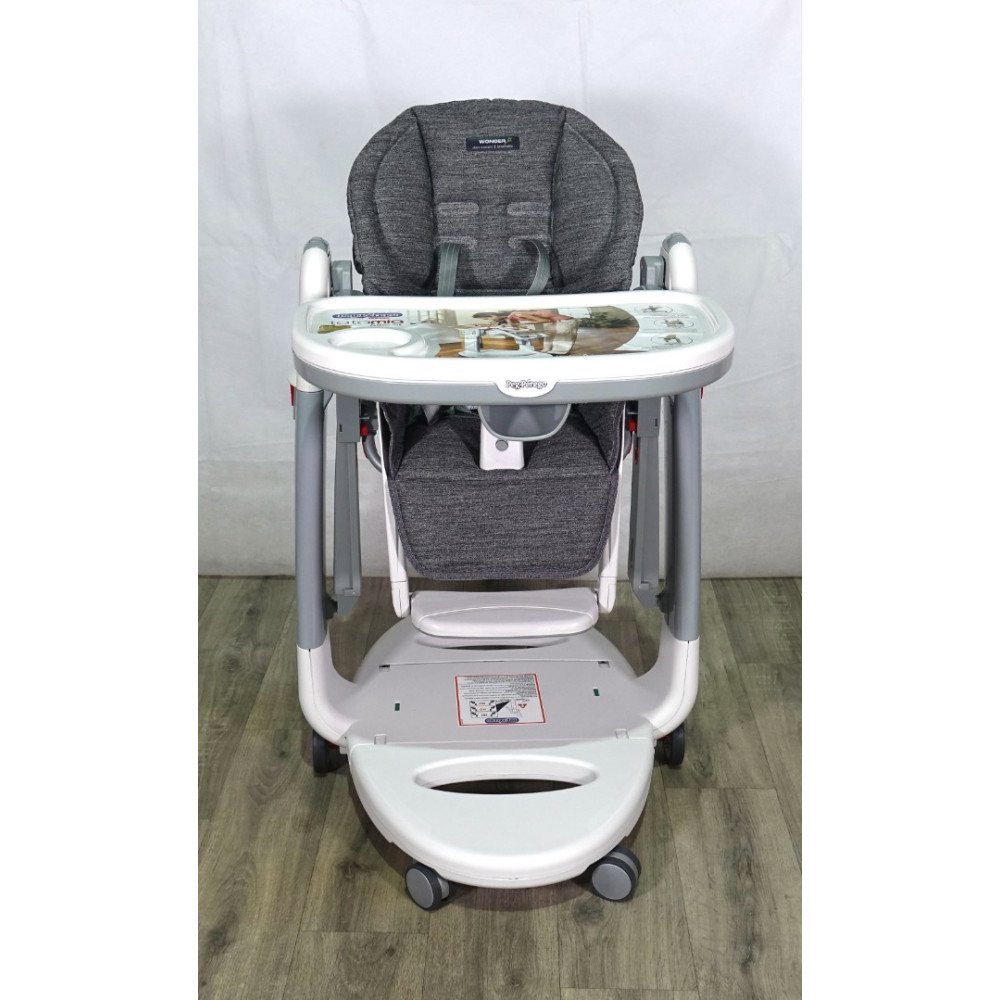 Стульчик для кормления Peg-Perego Tatamia Follow Me Wonder Grey