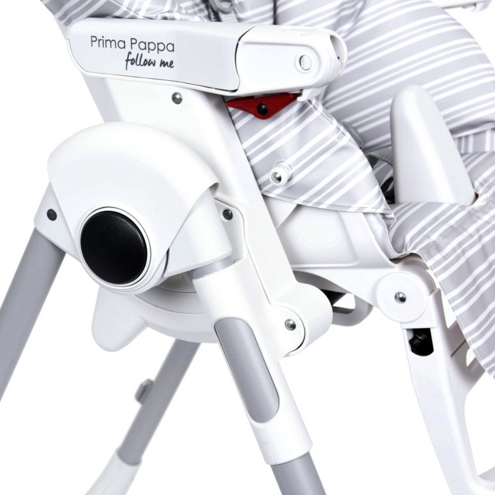 Стульчик для кормления Peg Perego Prima Pappa Follow Me Linear Grey