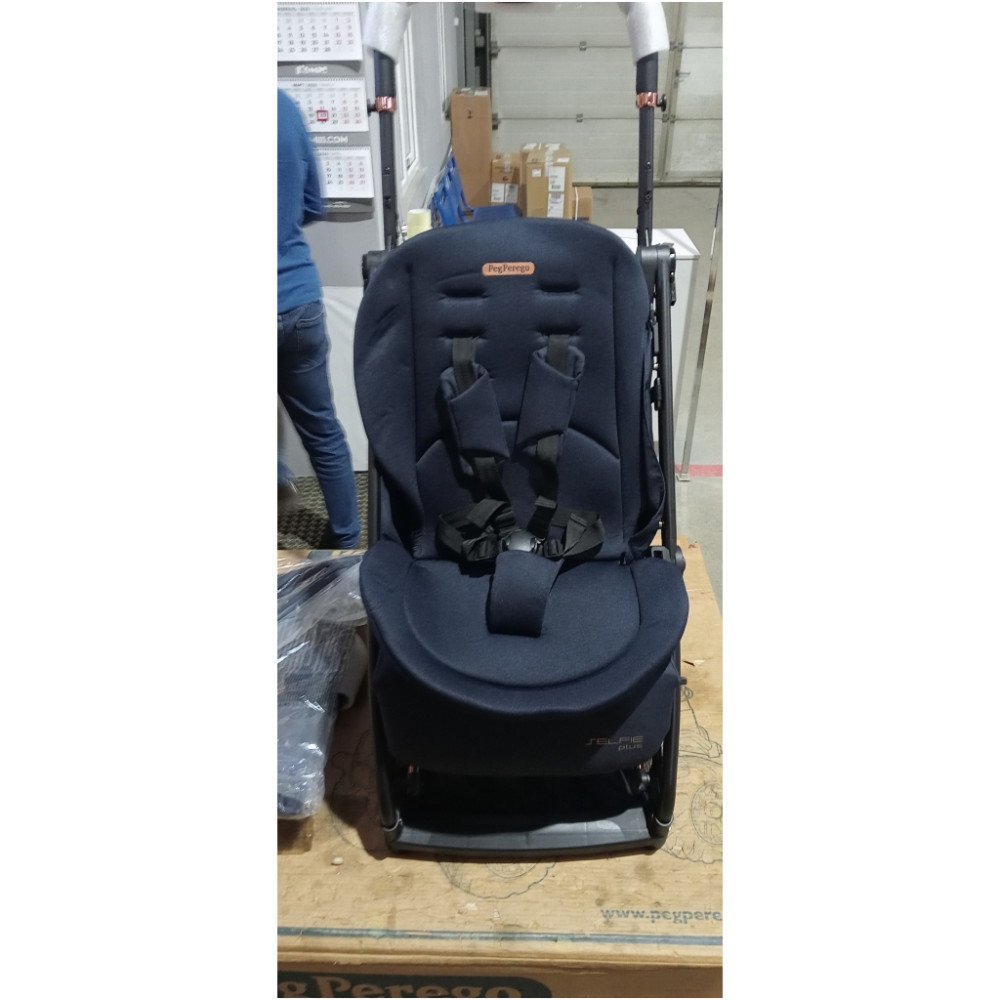 Коляска прогулочная детская Peg Perego Selfie Plus Blue Shine