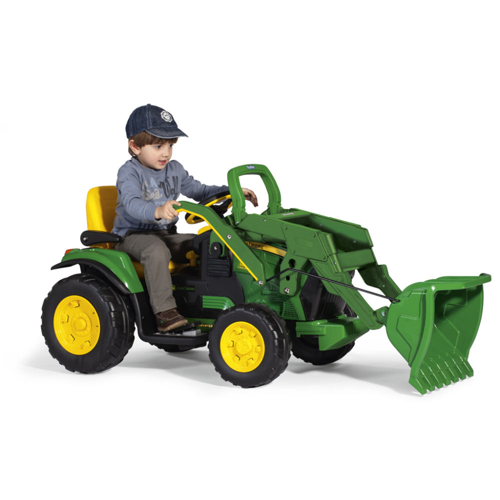 Детская машина трактор Peg-Perego John Deere Ground Loader c прицепом