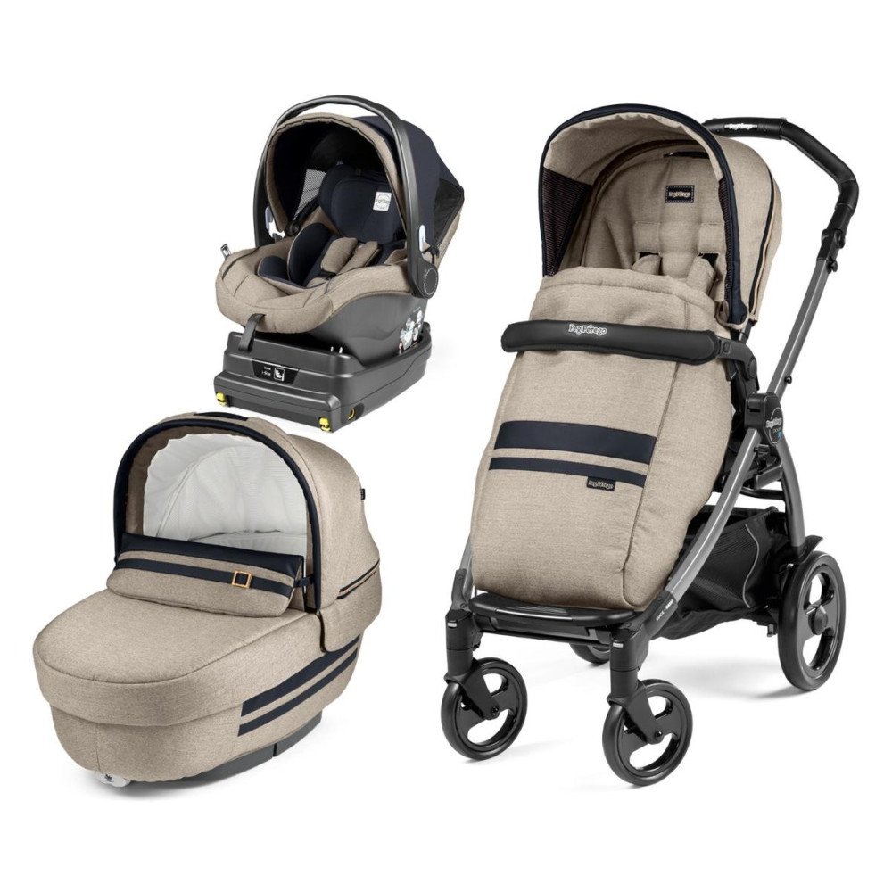 Коляска 3 в 1 Peg-Perego Book 51 Elite I-Size Luxe Ecru