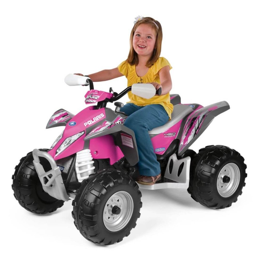 Электро квадроцикл Peg-Perego Polaris Outlaw Pink Power