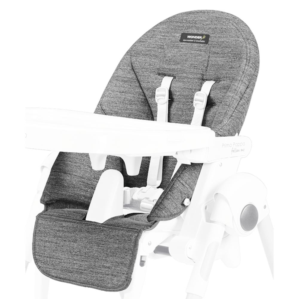 Стульчик для кормления Peg-Perego Prima Pappa Follow Me Wonder Grey