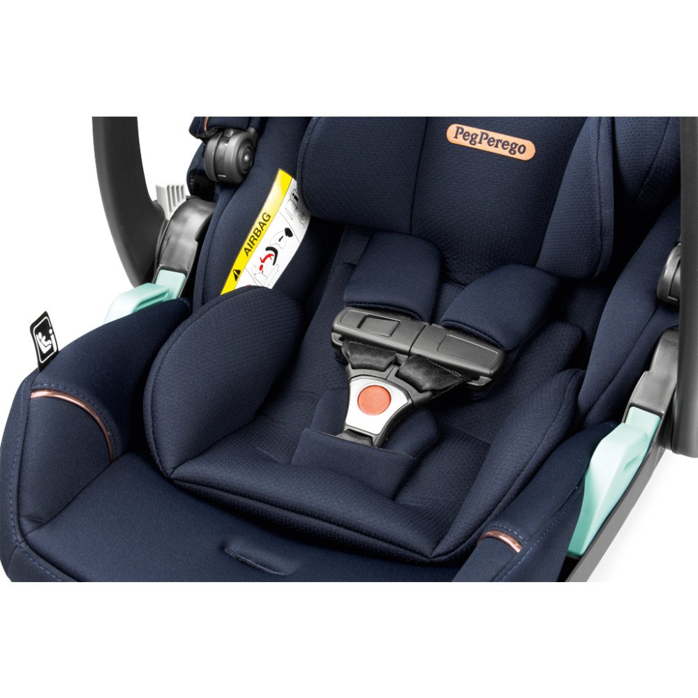 Коляска для новорожденных 3 в 1 Peg Perego Veloce TC Belvedere Lounge Blue Shine New
