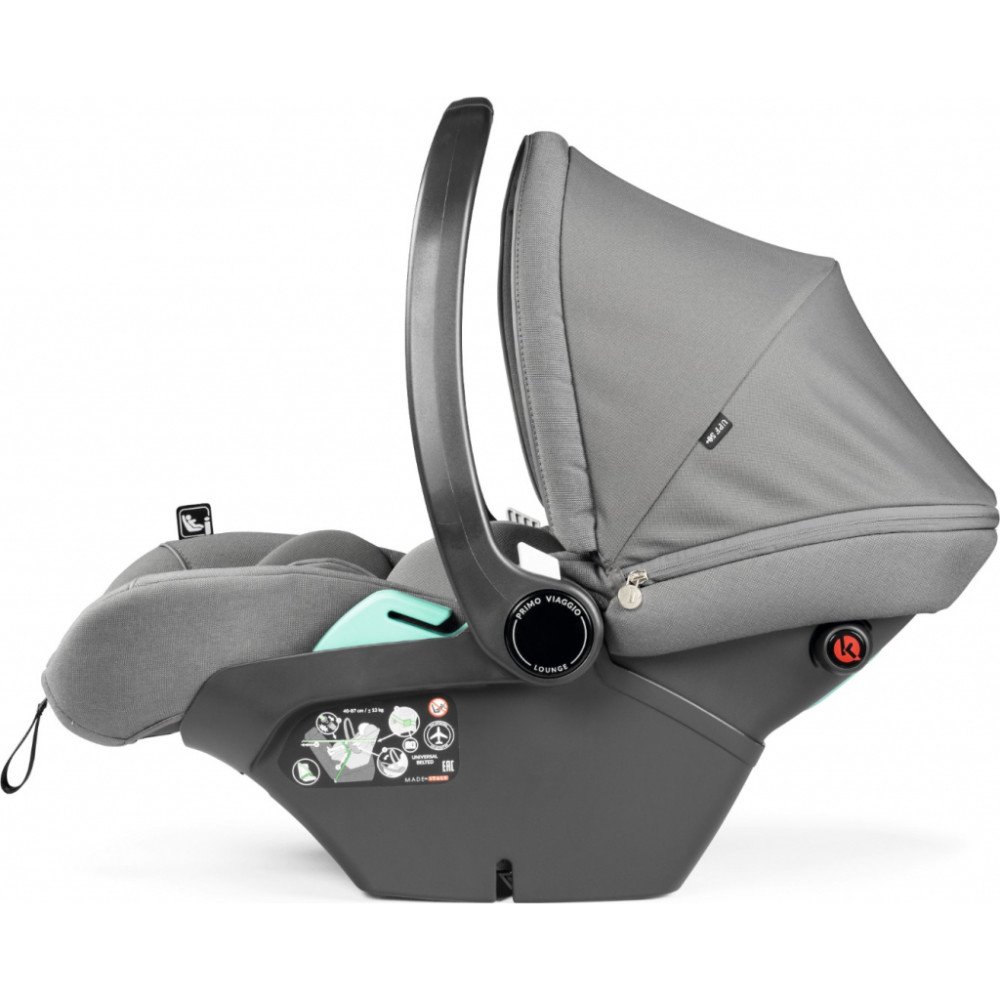 Коляска для новорожденных 3 в 1 Peg Perego Veloce Belvedere Lounge Mercury