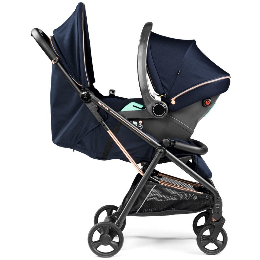 Коляска прогулочная детская Peg Perego Selfie Plus Blue Shine