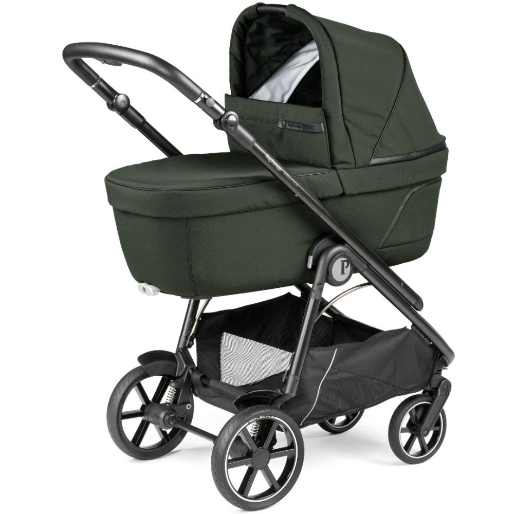 Коляска для новорожденных 3 в 1 Peg Perego Veloce Belvedere Lounge Green