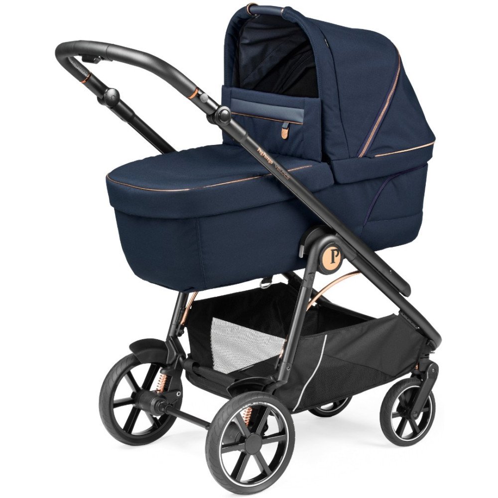 Детская коляска 3 в 1 Peg Perego Veloce SLK Blue Shine Special edition