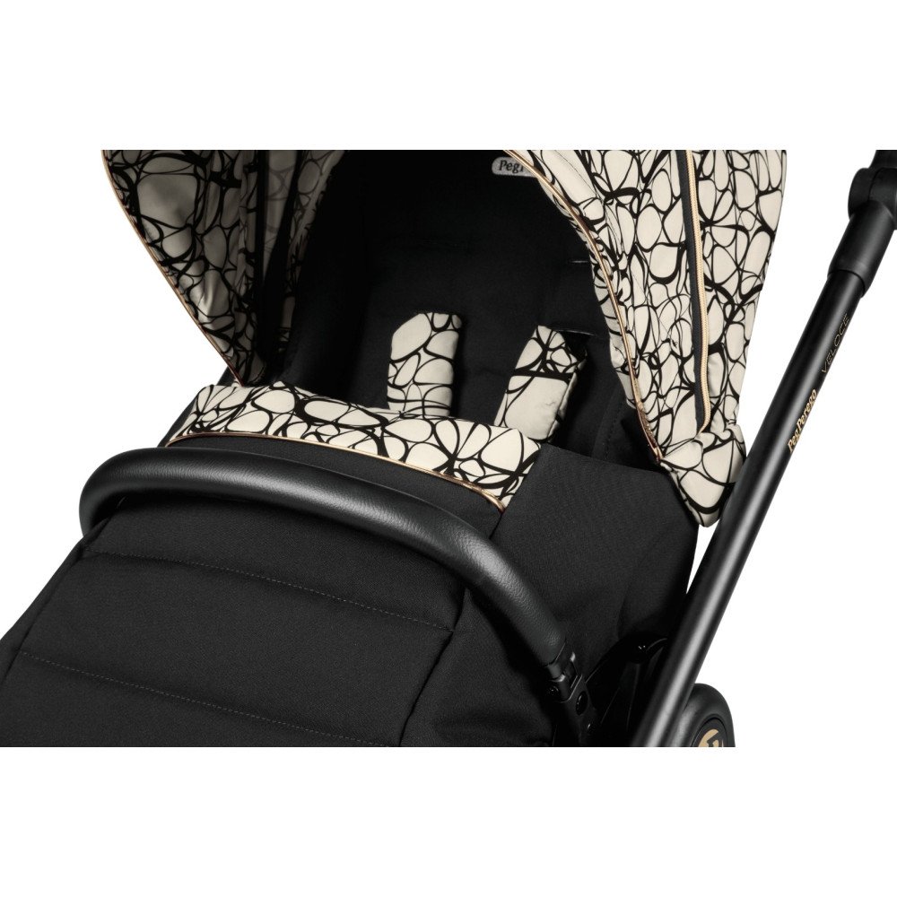 Коляска для новорожденных 2 в 1 Peg Perego Veloce Belvedere Graphic Gold