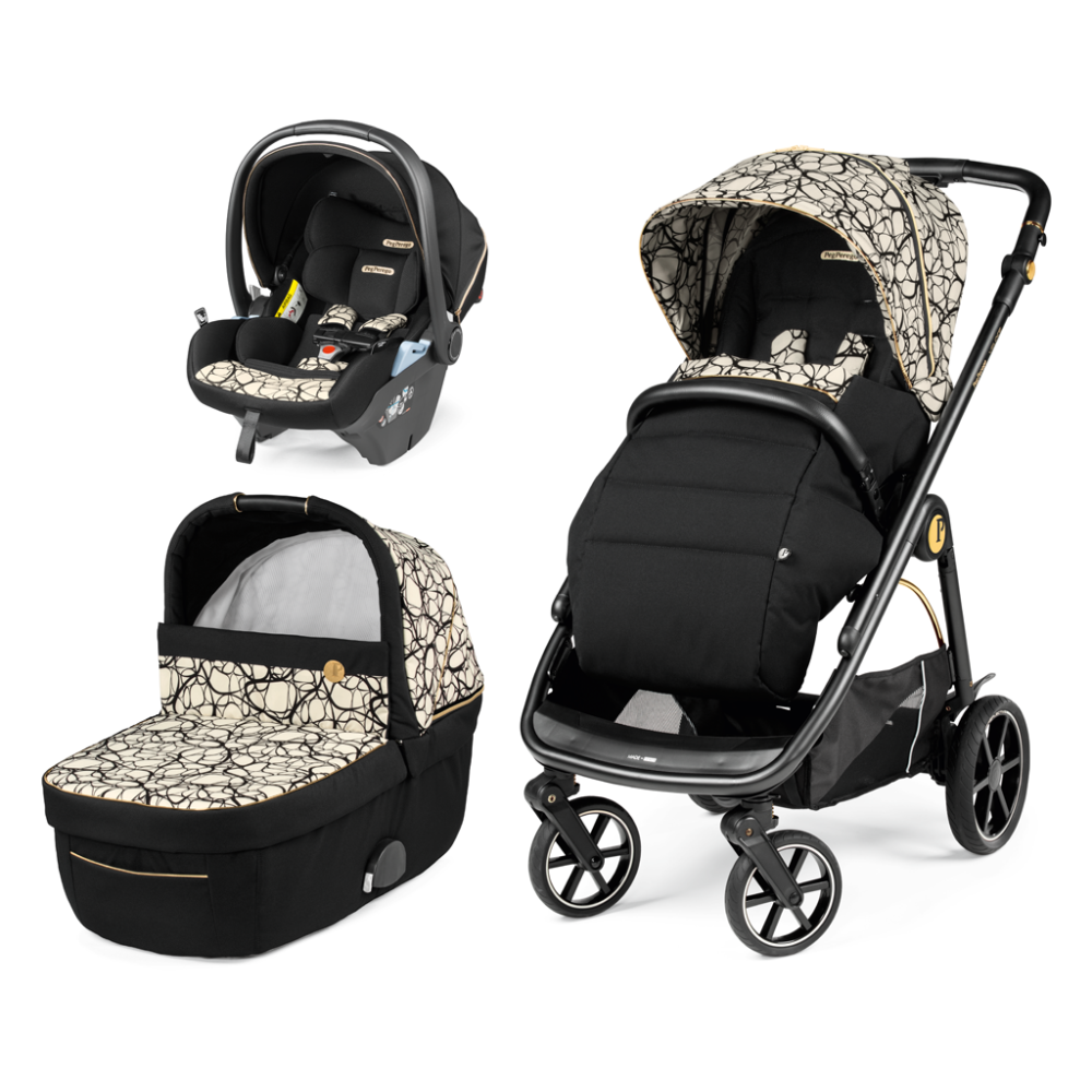 Детская коляска 3 в 1 Peg Perego Veloce Lounge Graphic Gold