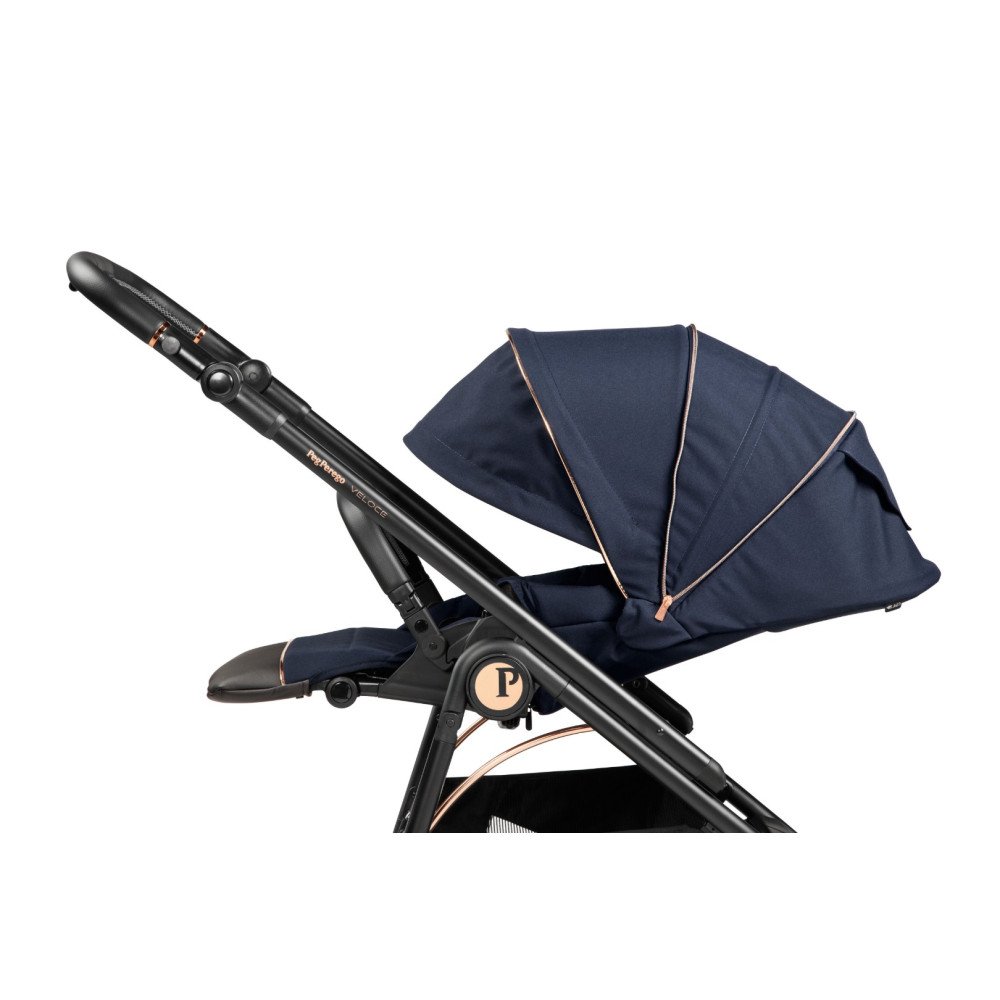 Детская коляска 3 в 1 Peg Perego Veloce Lounge Blue Shine Special edition