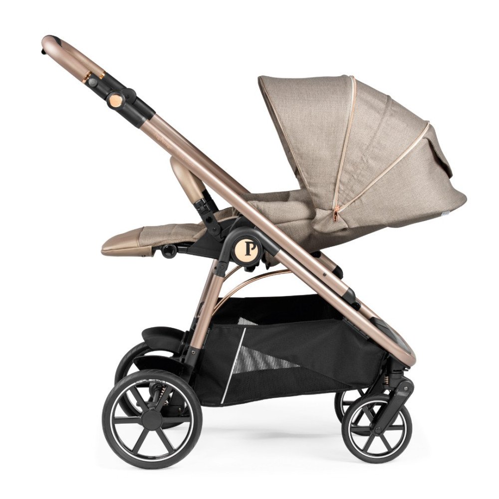 Коляска для новорожденных 3 в 1 Peg Perego Veloce Belvedere Lounge Mon Amour