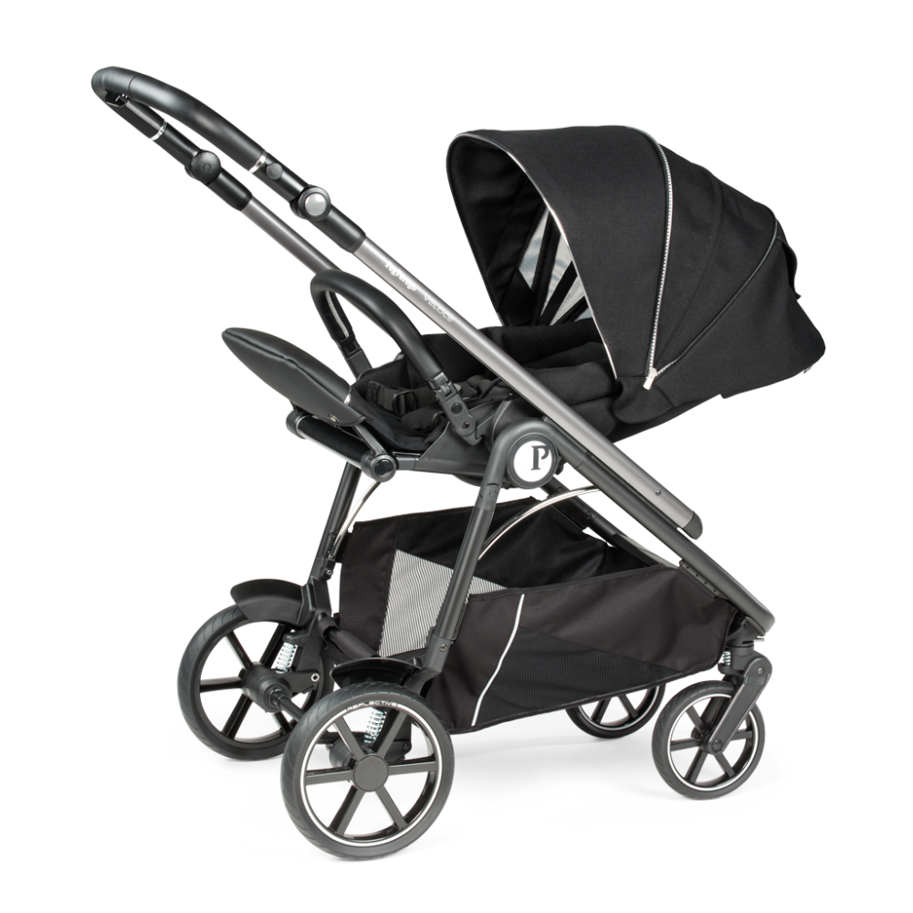 Коляска 2 в 1 Peg-Perego Veloce combo Black Shine