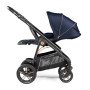 Коляска для новорожденных 3 в 1 Peg Perego Veloce TC Belvedere Lounge Blue Shine New