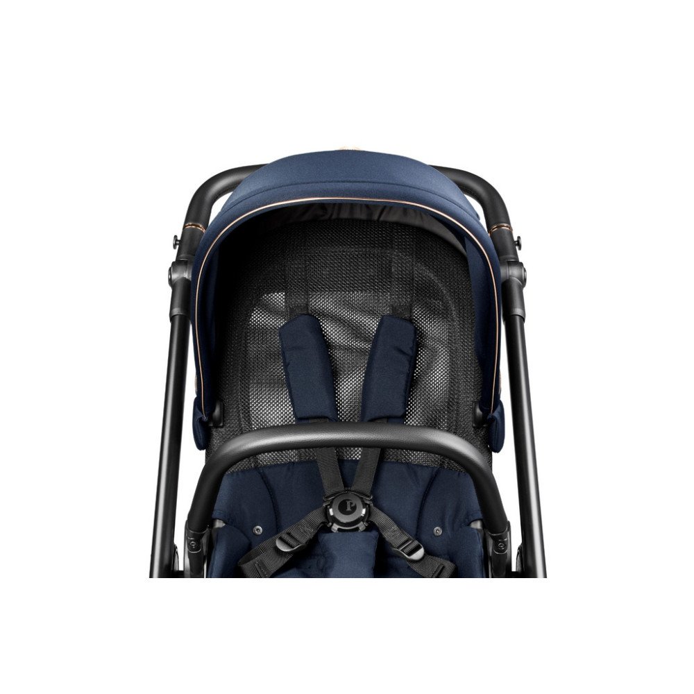 Коляска для новорожденных 3 в 1 Peg Perego Veloce TC Belvedere SLK Blue Shine New