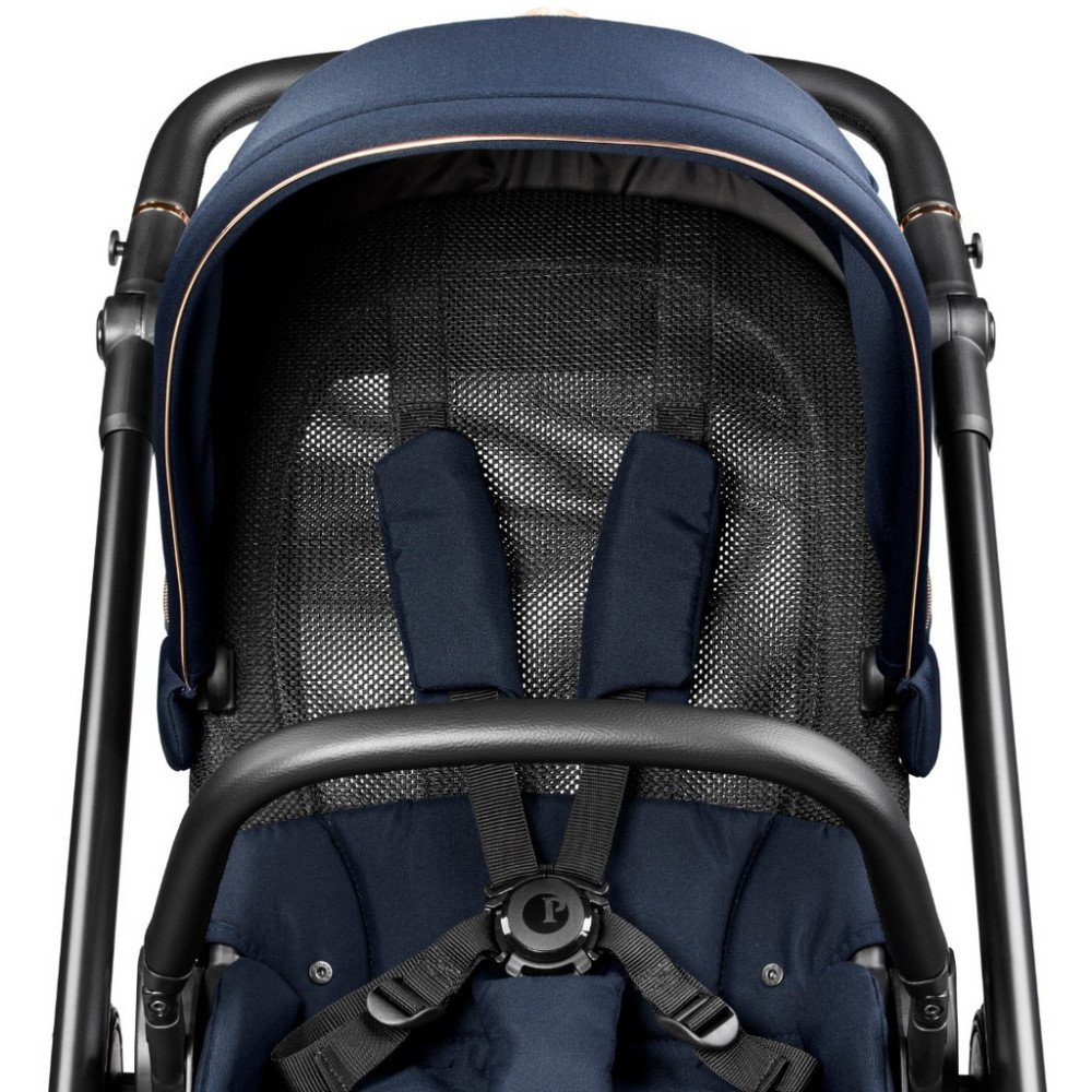 Коляска для новорожденных 2 в 1 Peg Perego Veloce TC Flex Blue Shine New