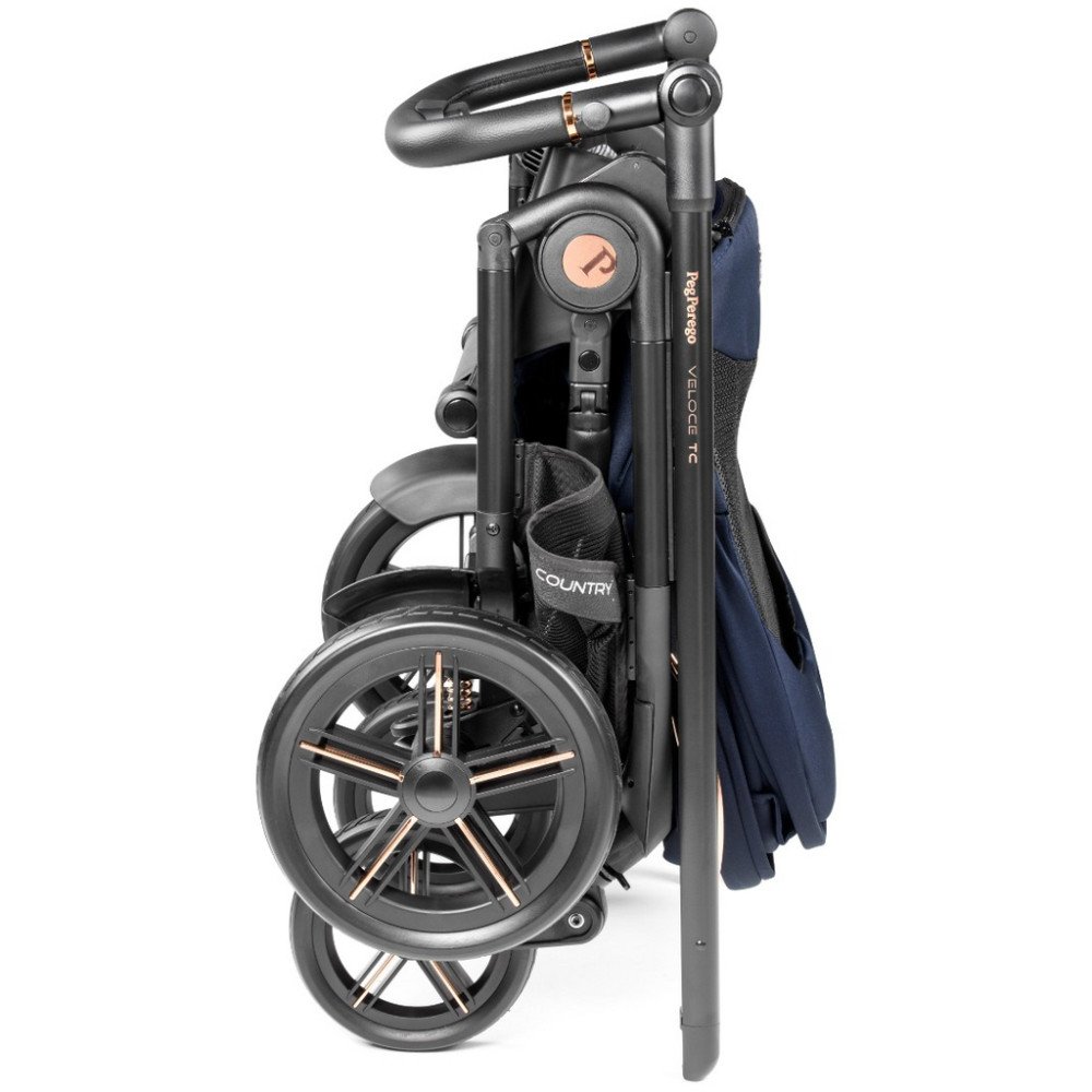 Коляска для новорожденных 3 в 1 Peg Perego Veloce TC Flex Lounge Blue Shine New