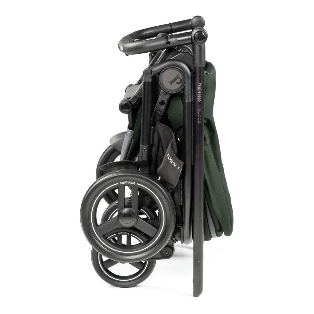 Коляска для новорожденных 3 в 1 Peg Perego Veloce TC Belvedere Lounge Green