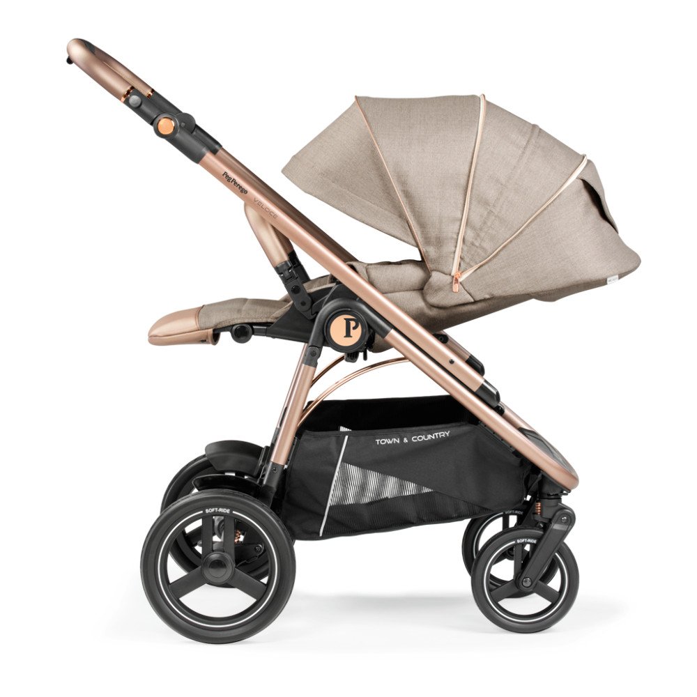 Коляска для новорожденных 3 в 1 Peg Perego Veloce TC Belvedere Lounge Mon Amour