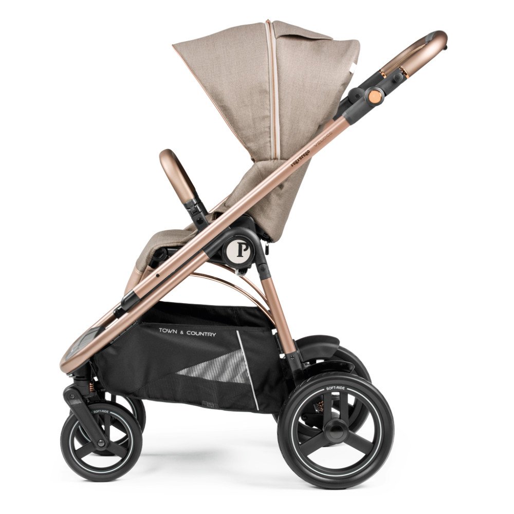 Коляска для новорожденных 3 в 1 Peg Perego Veloce TC Belvedere Lounge Mon Amour