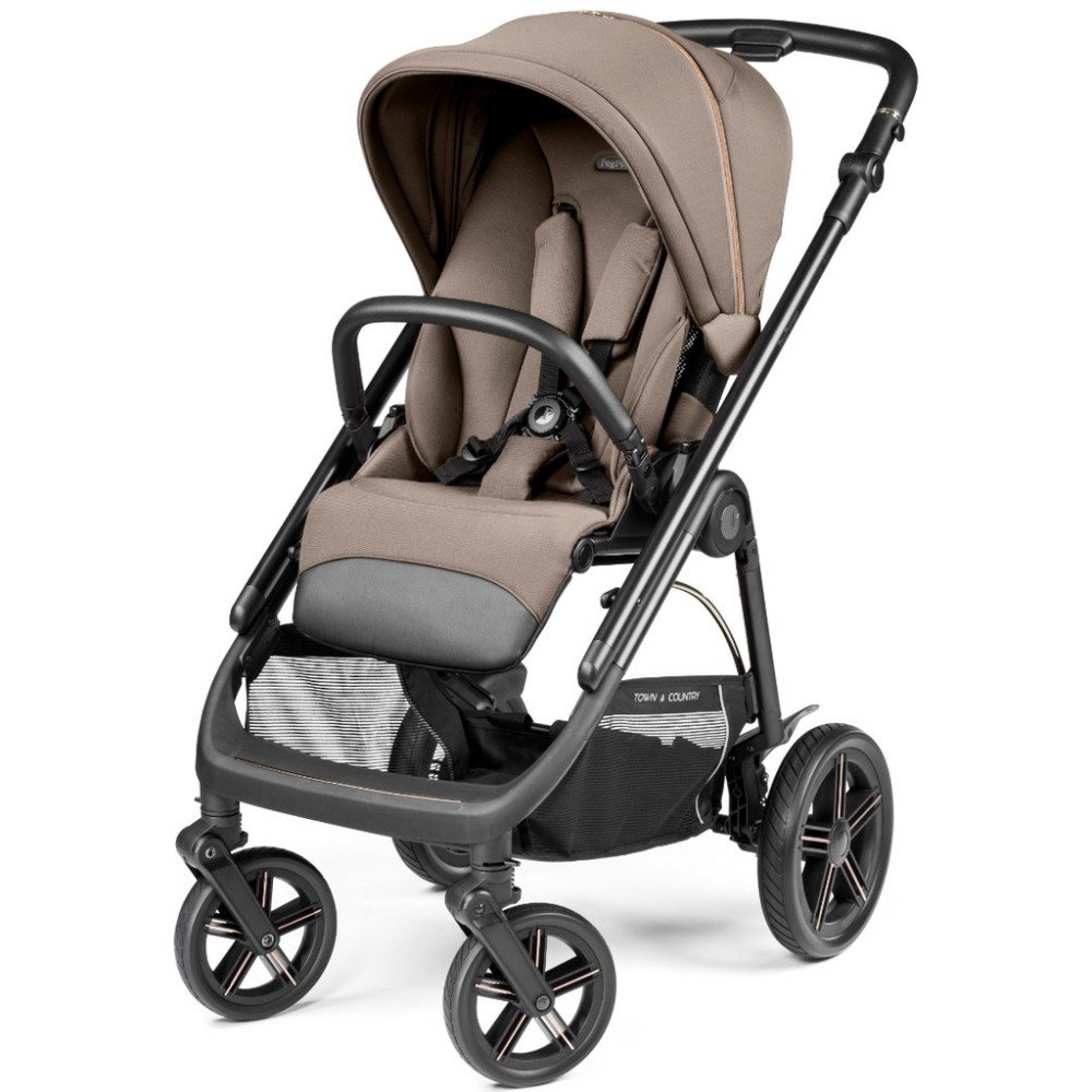 Коляска для новорожденных 3 в 1 Peg Perego Veloce TC Belvedere Lounge Pine Bark New