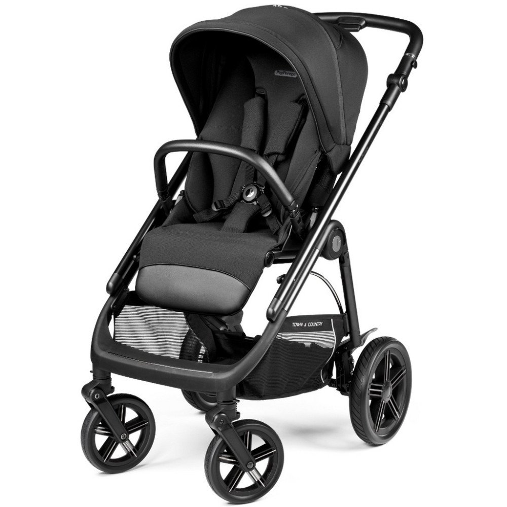 Коляска для новорожденных 3 в 1 Peg Perego Veloce TC Belvedere SLK True Black New