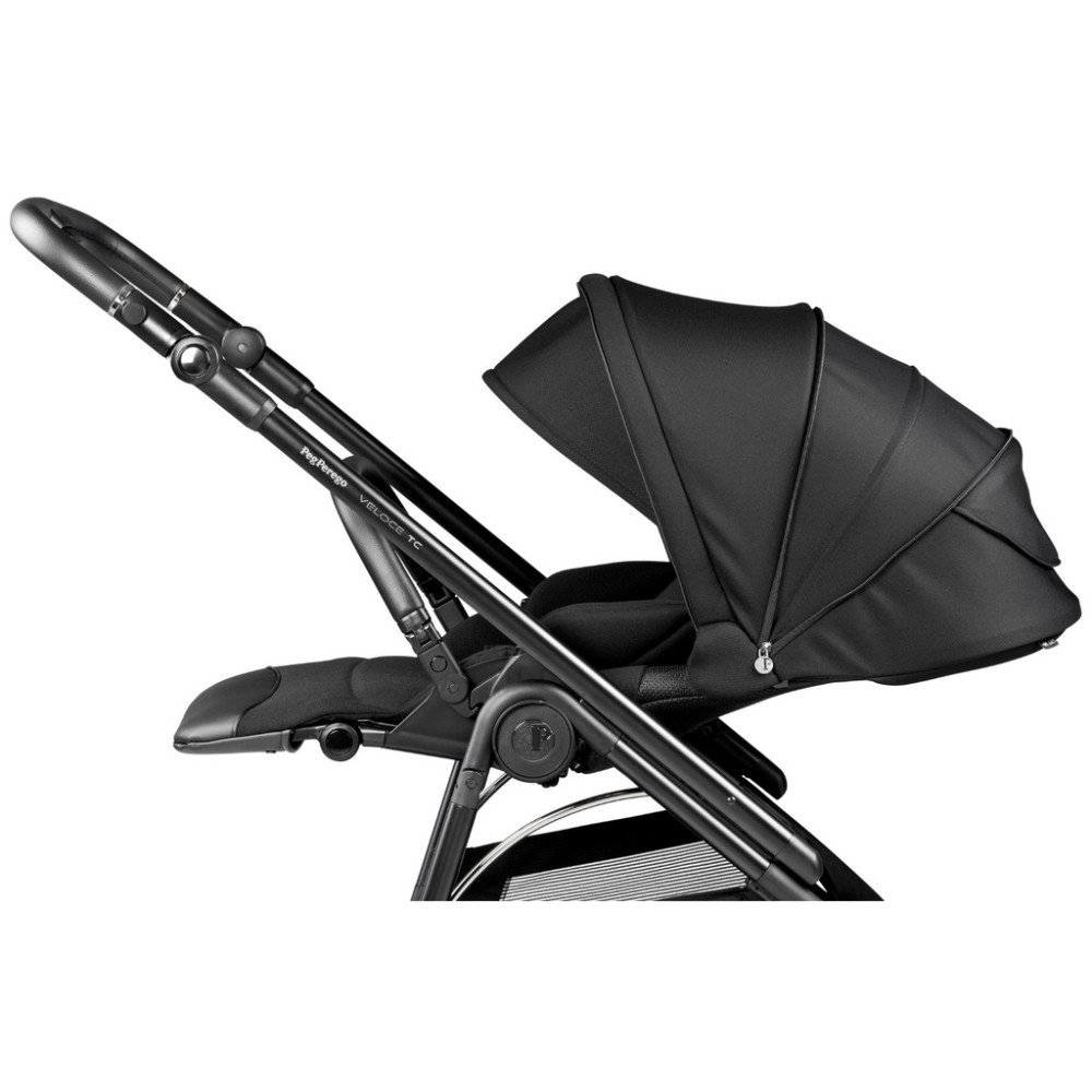 Коляска для новорожденных 3 в 1 Peg Perego Veloce TC Belvedere Lounge Lounge True Black New