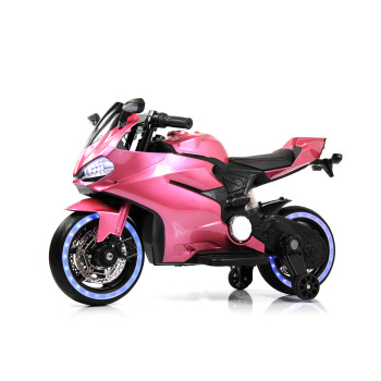 Детский электромотоцикл Ducati X003XX розовый глянец
