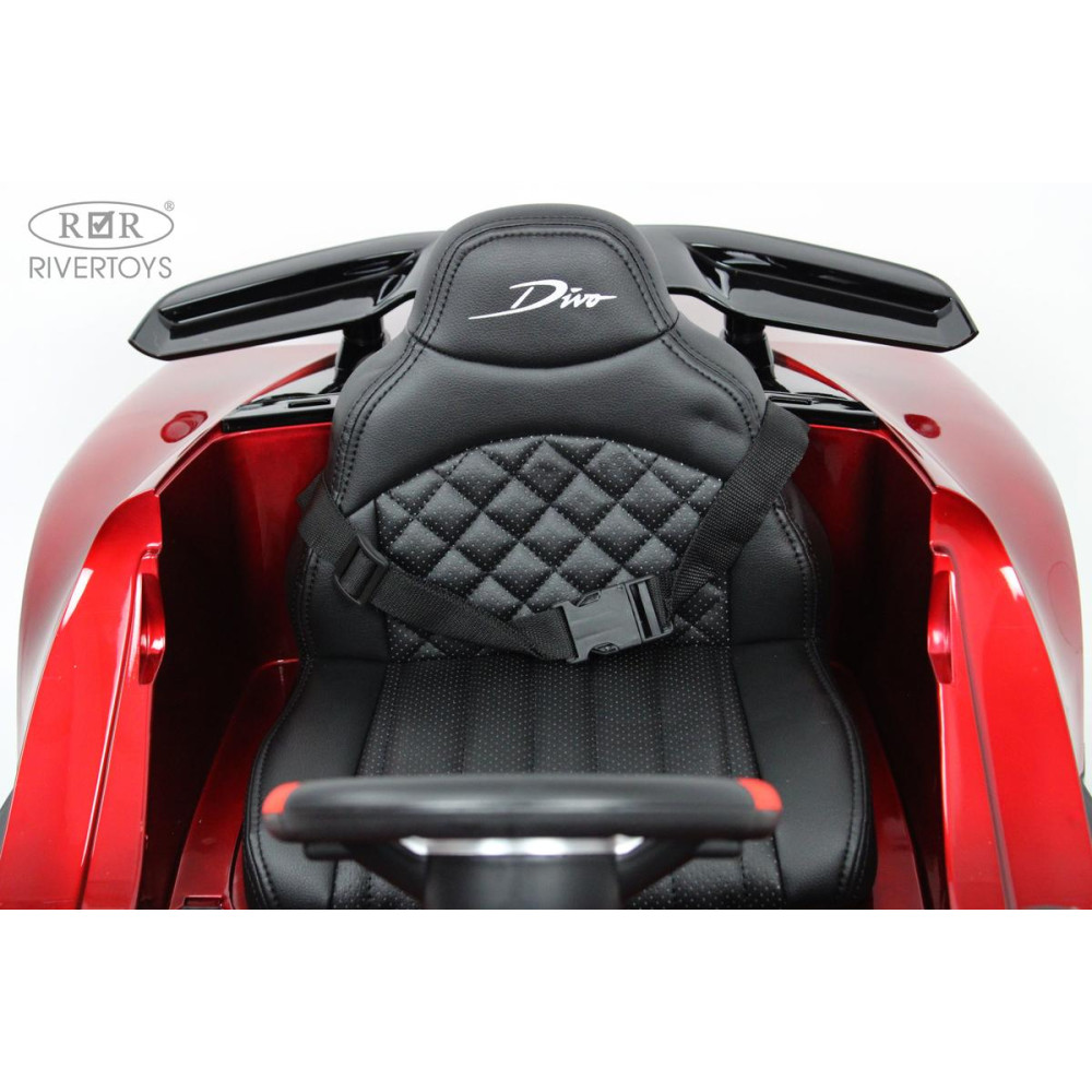 Детская машина Bugatti Divo (HL338) вишневый глянец