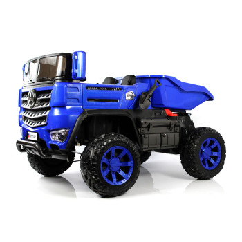Детский электромобиль грузовик K777AM синий, 4WD, пульт ДУ