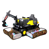 Электромобиль экскаватор Volvo (Y444YY) желтый