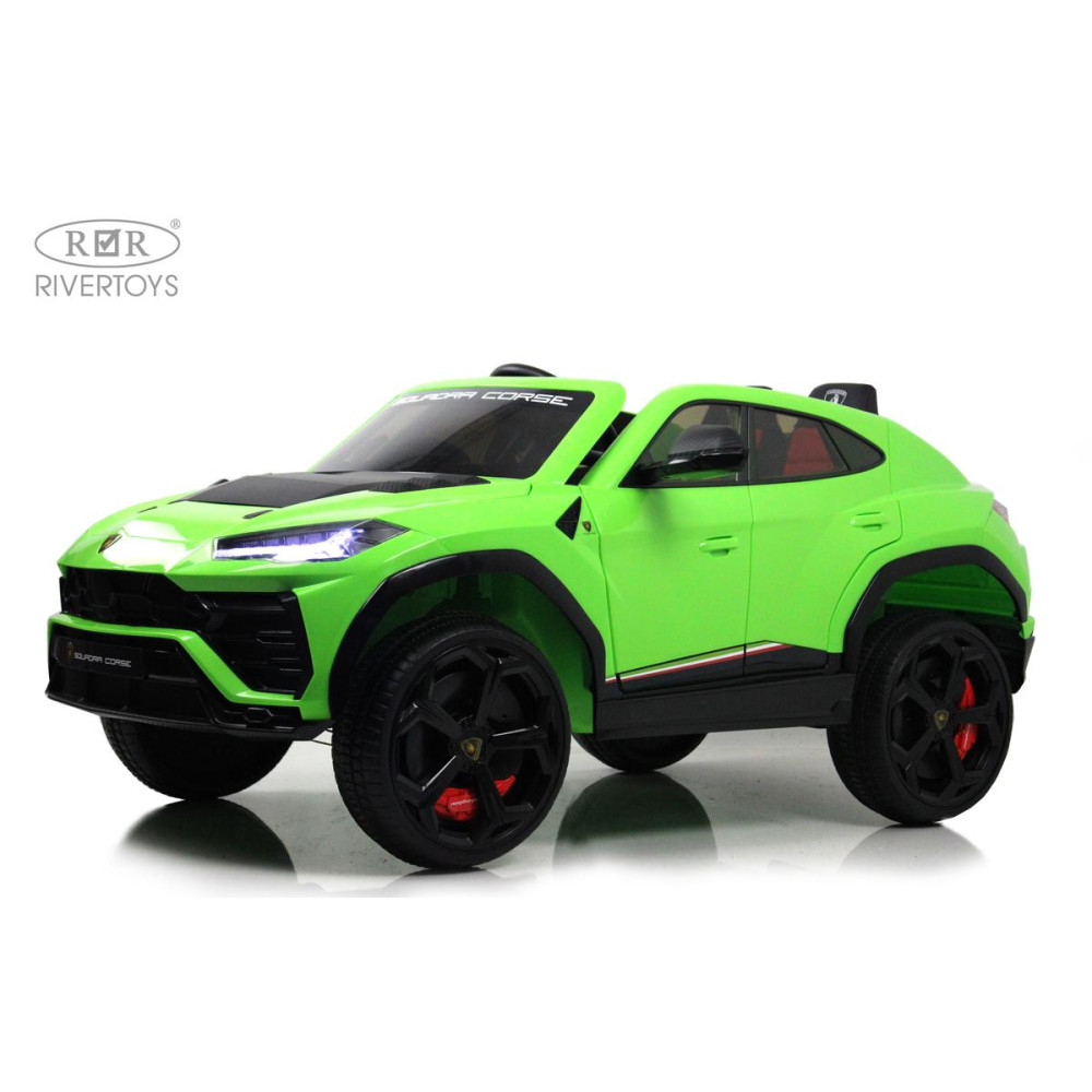 Детская машина Lamborghini Urus (E777EE) зеленый, поноприводная