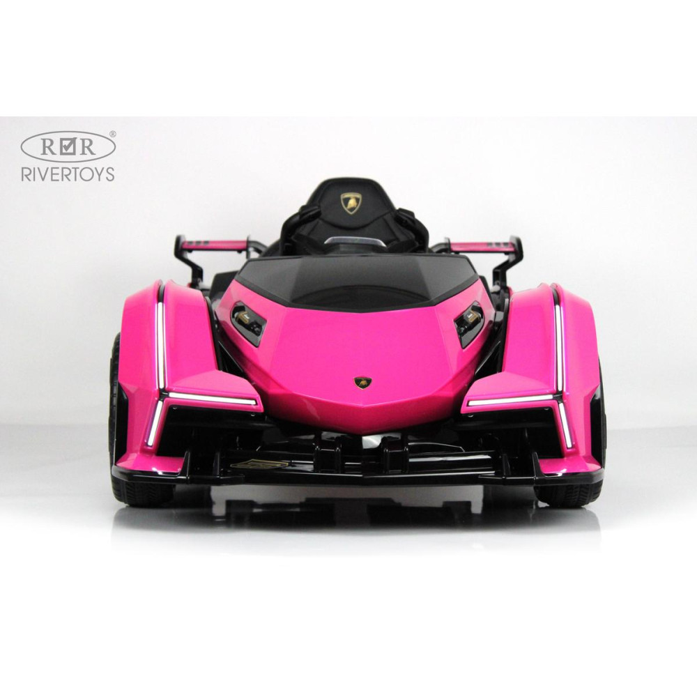 Детская машина Lamborghini GT (HL528) розовый с пультом, на резиновых колесах
