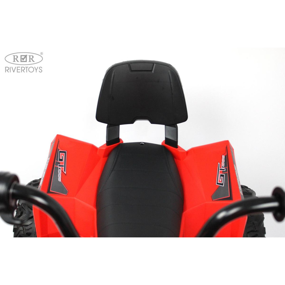 Детский электроквадроцикл A333AA 4WD красный с резиновыми колесами