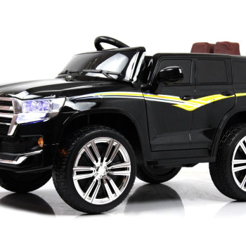 Детский электромобиль Toyota Land Cruiser М555БХ черный глянец