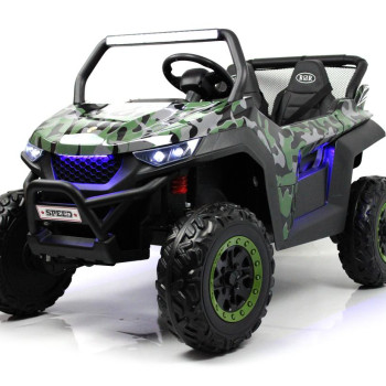 Детский электромобиль T777TT 4WD зеленый камуфляж