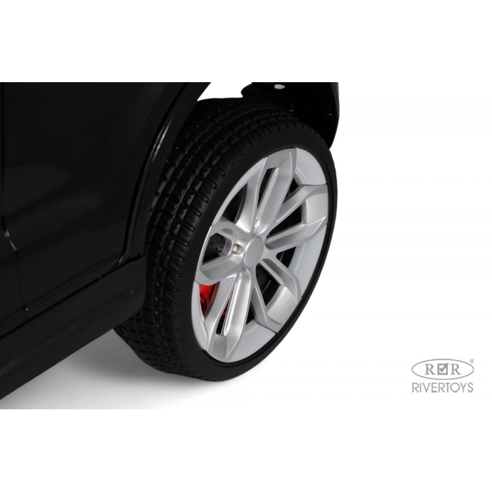 Электромобиль Porsche Cayenne М005БХ черный глянец, мотор 250Вт